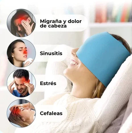 Gorro en Gel terapéutico, Alivio Instantáneo para los dolores de cabeza💆 OFERTA