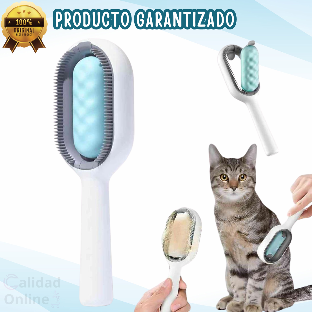 NUEVO CEPILLO MASAJEADOR Y REMOVEDOR DE PELOS 2 EN 1 🤩