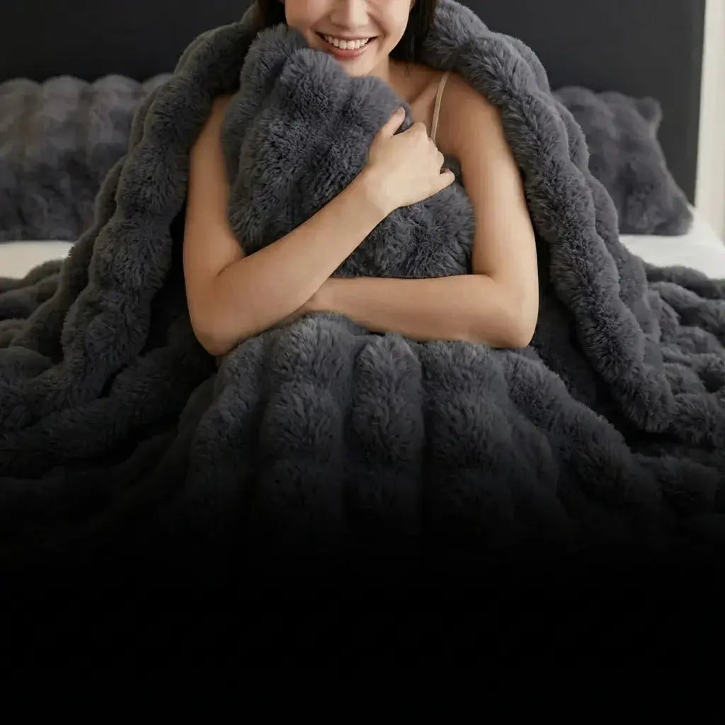 Cobija Deluxe Piel De Conejo Calidad Premium  OFERTA🔥